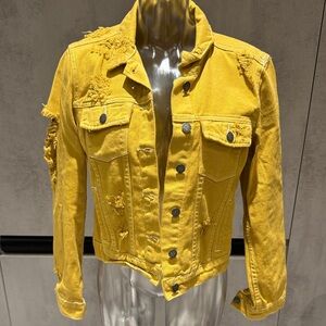 Carmar Vibrant Yellow Denim Jacket